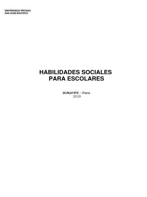 HABILIDADES SOCIALES | Salud mental | Comportamiento