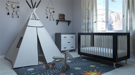 Habitación Infantil Escandinava / Set Modelos 3D ...