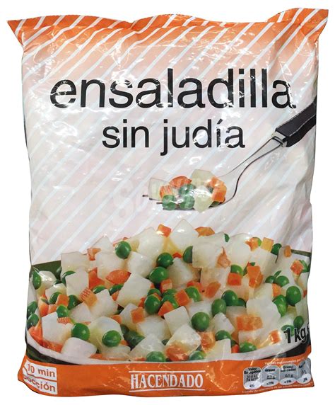 Hacendado Ensaladilla rusa sin judia congelada Paquete 1 kg