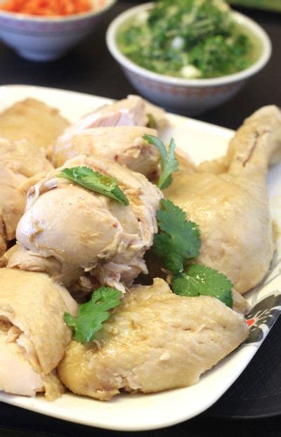 Hainanese Chicken Recipe  With images  | Chicken rice ...