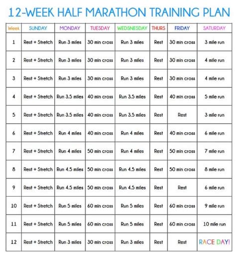 Half Marathon Training Plan and Tips | Marathon training ...