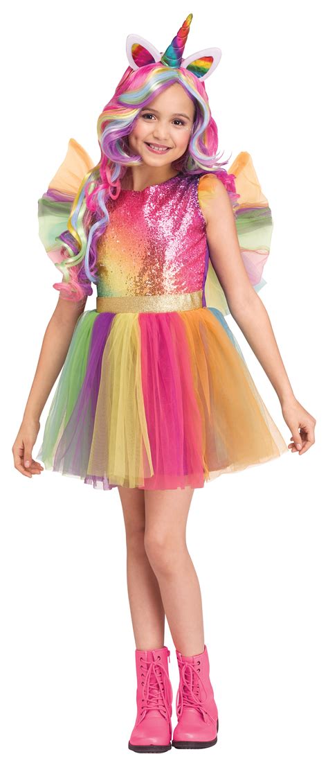 Halloween Rainbow Unicorn Costume Girl s Size Medium ...