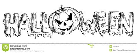 Halloween Theme Drawing 3 Stock Image   Image: 26459081