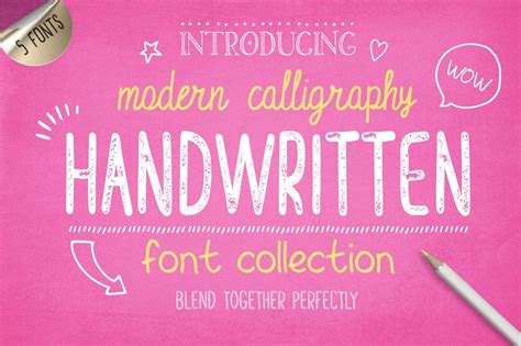 Handwritten Font Collection ~ Display Fonts ~ Creative Market