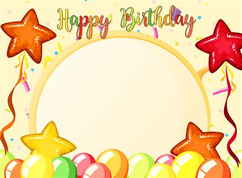 Happy birthday card template   Download Free Vectors ...