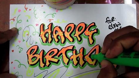 happy Birthday   letra timoteo caligrafia parte 2   YouTube
