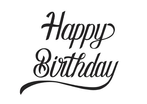 Happy birthday typography design illustration   Download ...