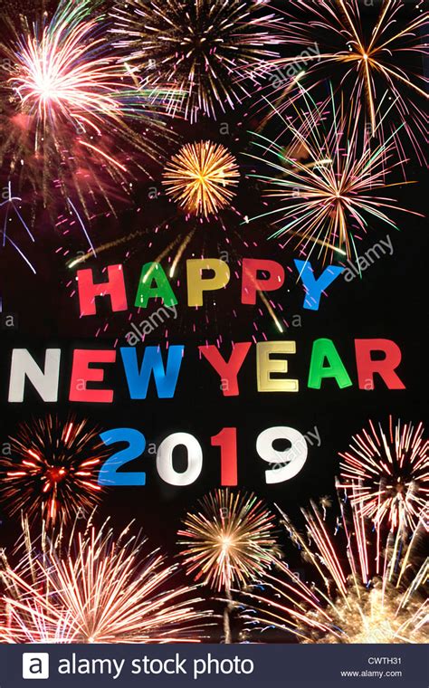 HAPPY NEW YEAR 2019 Stock Photo: 50327397   Alamy