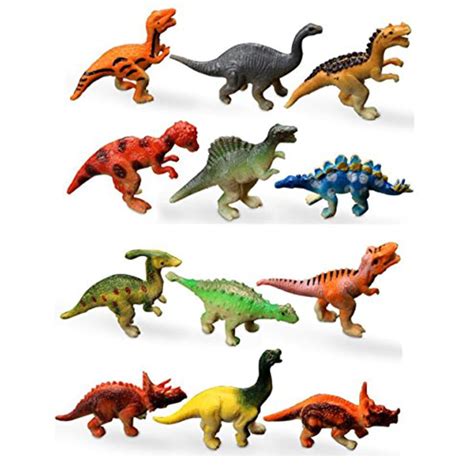 HAPTIME Docena pequeñas figuras de dinosaurios surtidos Mini juguetes ...