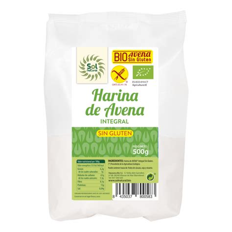 Harina de Avena integral sin gluten Bio