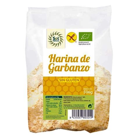 Harina De Garbanzo Sin Gluten Sol Natural 500g • Vivo Natural