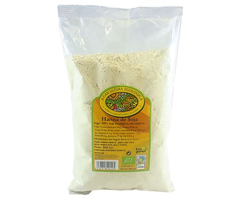 Harina de soja ecológica 500 g.