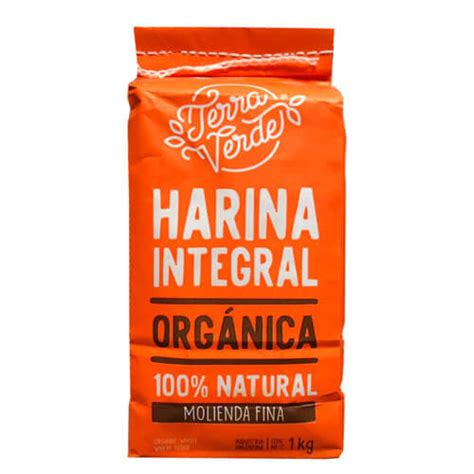 Harina Integral Orgánica 1 Kilo Terra Verde   Tito Tienda Gourmet