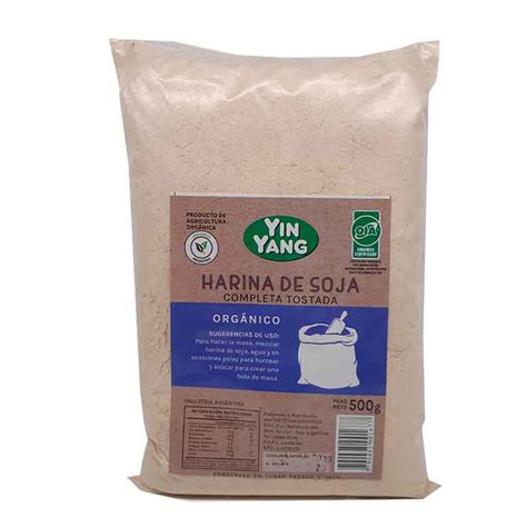 HARINA ORGANICA DE SOJA 500G YIN YANG   Biomarket