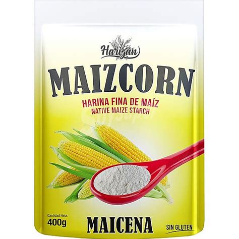 HARIZAN Maizcorn Maicena harina fina de maíz sin gluten Paquete 400 g