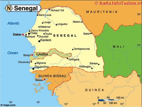 Harta Senegal: consulta harta politica a Senegalului pe ...