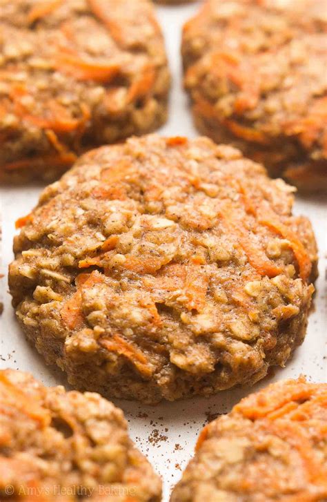 Healthy Carrot Cake Oatmeal Breakfast Cookies | Amy s ...