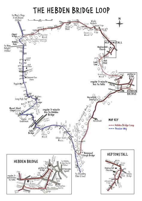 Hebden Bridge Loop Walk 7 miles | Maps in 2019 | Walking ...