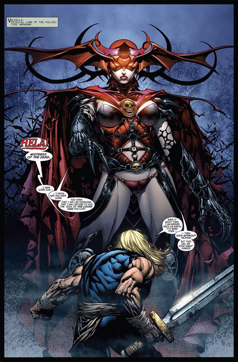 Hela & Thor in Ultimatum vol 1 #2 | Art by David Finch ...