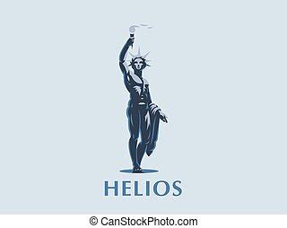 Helios. Dios griego del sol. | CanStock