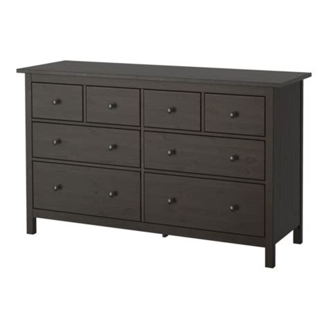 HEMNES 8 drawer dresser   black brown, 63x37 3/4     IKEA