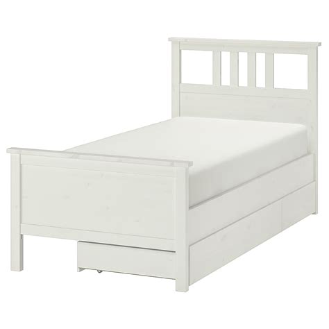 HEMNES Base de cama con 2 cajones   tinte blanco/Luröy   IKEA