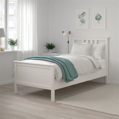 HEMNES Bed frame, white stain, Twin   IKEA | Hemnes bed, Bed frame ...