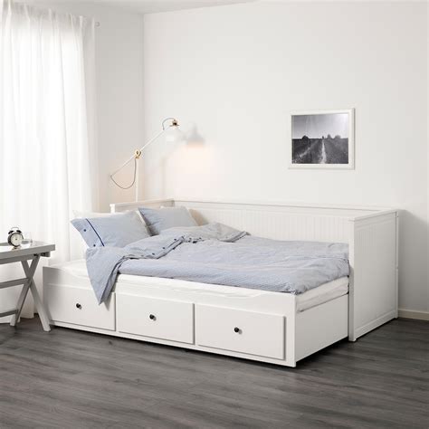 HEMNES Cama indiv/dupla c/3 gav, branco, 80x200 cm   IKEA