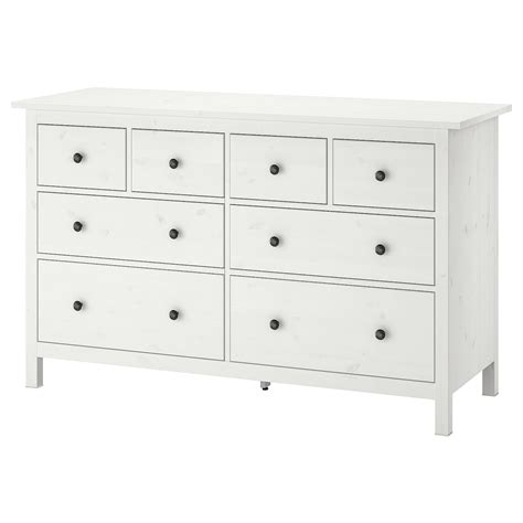 HEMNES Chest of 8 drawers White stain 160 x 96 cm   IKEA