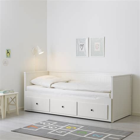 HEMNES Estructura diván cama y 3 cajones, blanco, Individual   IKEA