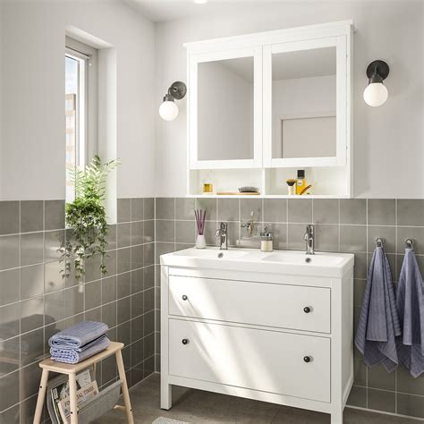 HEMNES / ODENSVIK Muebles de baño j5, blanco, Voxnan grifo   IKEA