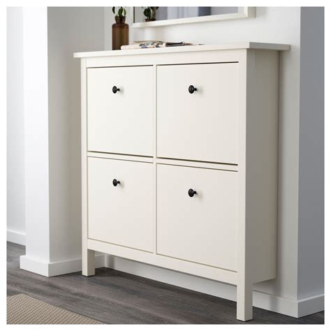 HEMNES   shoe cabinet with 4 compartments, white | IKEA Hong Kong