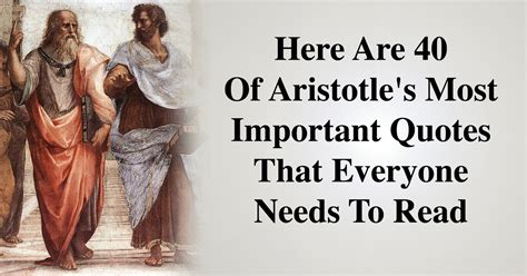 Here Are 40 Of Aristotle s Most Important Quotes That ...