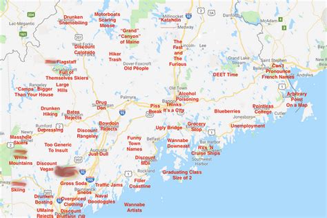 Here s A  Judgmental  Map of Maine And Try Not To Be Offended