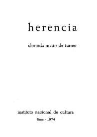 Herencia / Clorinda Matto de Turner | Biblioteca Virtual Miguel de ...