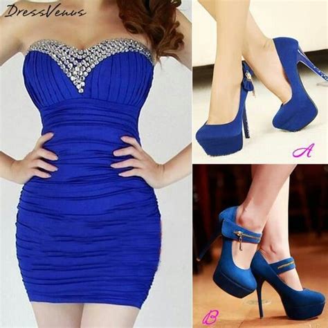 Hermoso Vestido azul con el tipo de zapato que te guste!! | Vestidos ...