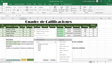 Herramientas de texto, Filtros en Microsoft Excel   YouTube