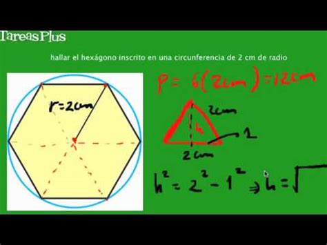 Hexagono inscrito en una circunferencia de radio 2   YouTube