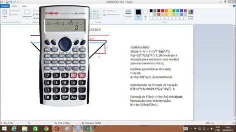Hidráulica 2  Método de Newton na calculadora Casio.   YouTube