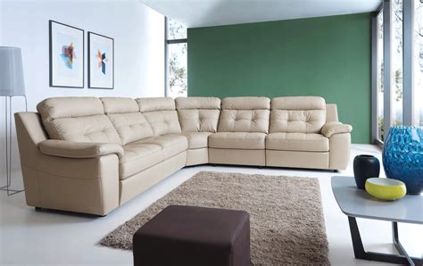 High End Curved Sectional Sofa in Leather Lexington ...