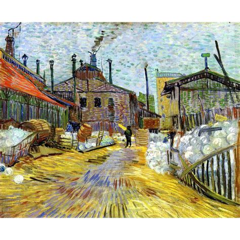 High quality Vincent Van Gogh paintings A factory at ...