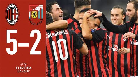 Highlights AC Milan 5 2 F91 Dudelange Matchday 5 Europa ...