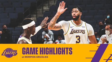 HIGHLIGHTS | Los Angeles Lakers vs Memphis Grizzlies   YouTube