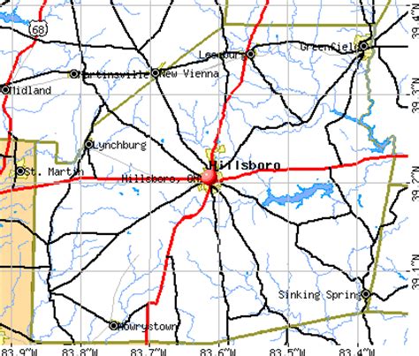 Hillsboro, Ohio  OH 45133  profile: population, maps, real ...