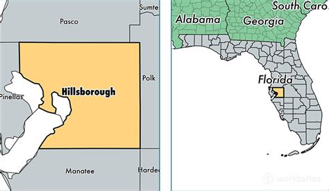 Hillsborough County, Florida / Map of Hillsborough County ...