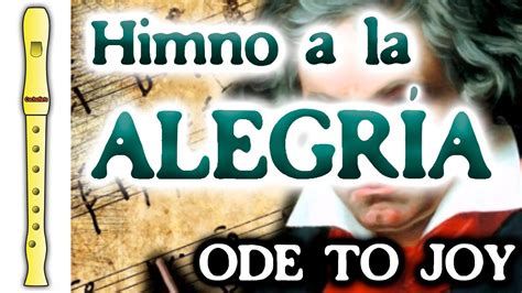 HIMNO A LA ALEGRÍA / ODE TO JOY   Flauta con notas ...