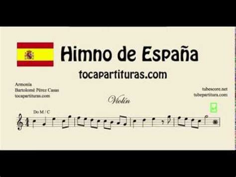 Himno de España Partitura de Violin Marcha Real   YouTube