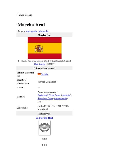 Himno España.doc | Gobierno de españa | España