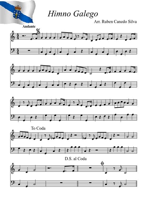 Himno Galego sheet music download free in PDF or MIDI