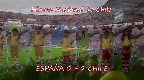 Himno Nacional de Chile a capella   Partido contra España ...
